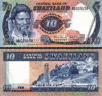 *10 Emalageni Swaziland 1982-86, P10 UNC - Kliknutím na obrázok zatvorte -